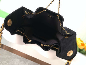 Chanel AS5311 Large Hobo Suede & Gold-Tone Metal Black - Default Title - View 8
