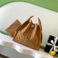 Chanel AS5311 Large Hobo Suede & Gold-Tone Metal Camel