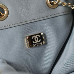 Chanel AS5311 Large Hobo Suede & Gold-Tone Metal Elephant Gray - Default Title - View 9