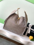 Chanel AS5311 Large Hobo Suede & Gold-Tone Metal Brown