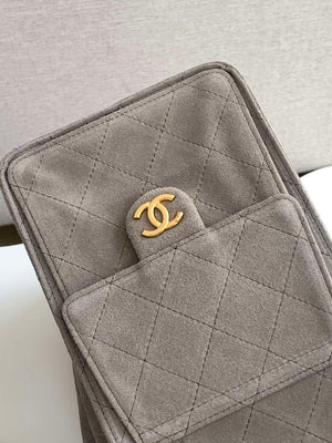 Chanel AS5311 Large Hobo Suede & Gold-Tone Metal Brown - Default Title - View 6