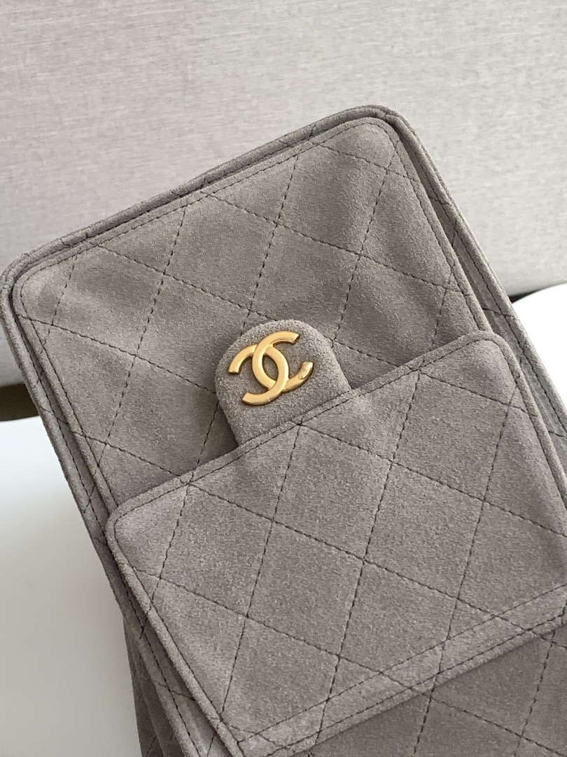 Chanel AS5311 Large Hobo Suede & Gold-Tone Metal Brown - Default Title - View 6