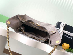 Chanel AS5311 Large Hobo Suede & Gold-Tone Metal Brown - Default Title - View 8