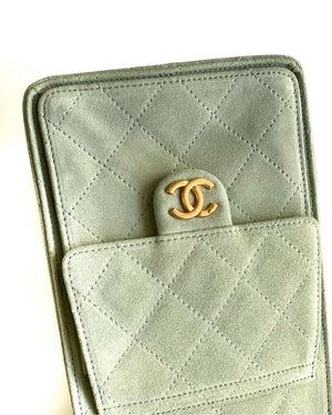 Chanel AS5311 Large Hobo Suede & Gold-Tone Metal Light Green - Default Title - View 6