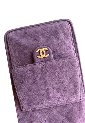 Chanel AS5311 Large Hobo Suede & Gold-Tone Metal Purple - Default Title - View 6