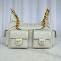 Chanel AS5339 Small Hobo Shiny Lambskin & Gold-Tone Metal Light Green - Default Title - View 1