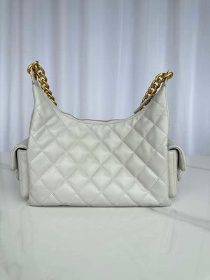 Chanel AS5339 Small Hobo Shiny Lambskin & Gold-Tone Metal Light Green - Default Title - View 3