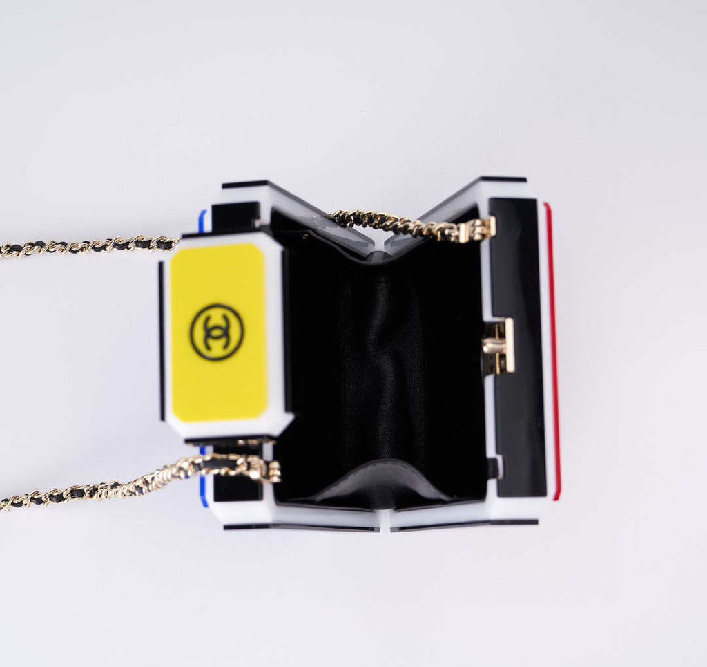 Chanel AS5341 Evening Bag Plexi Enamel & Gold-Tone Metal Multicolor