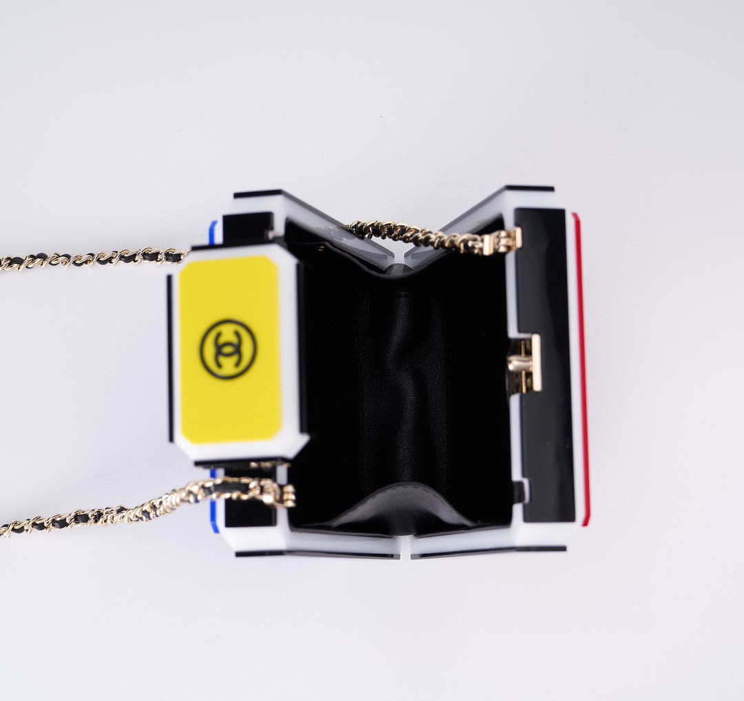 Chanel AS5341 Evening Bag Plexi Enamel & Gold-Tone Metal Multicolor - Default Title - View 5