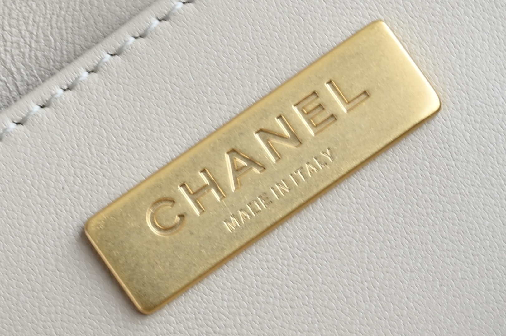 Chanel 25SS AS5354 Mini Flap Bag with Top Handle Lambskin Apricot - Default Title - View 8