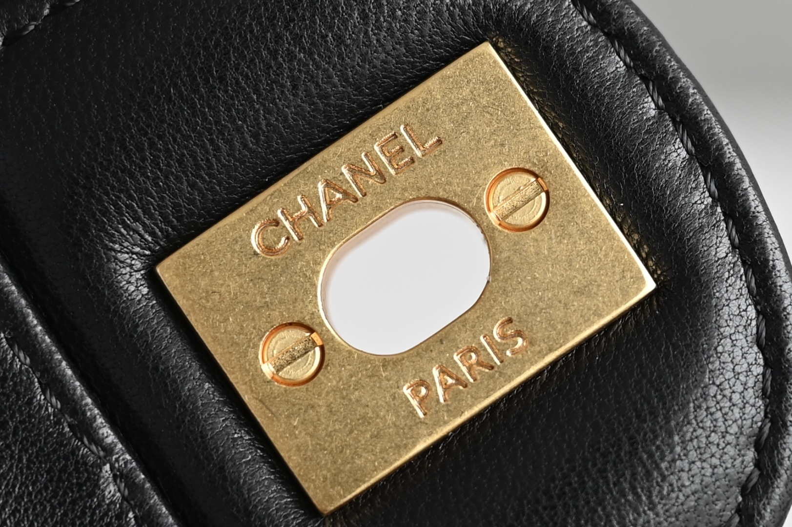 Chanel 25SS AS5354 Mini Flap Bag with Top Handle Lambskin Black