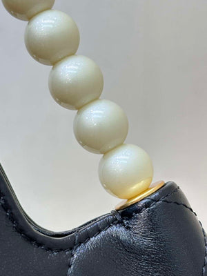 Chanel AS5390 25P Limited Edition Pearl Handle Flap Bag Black Lambskin - Default Title - View 2