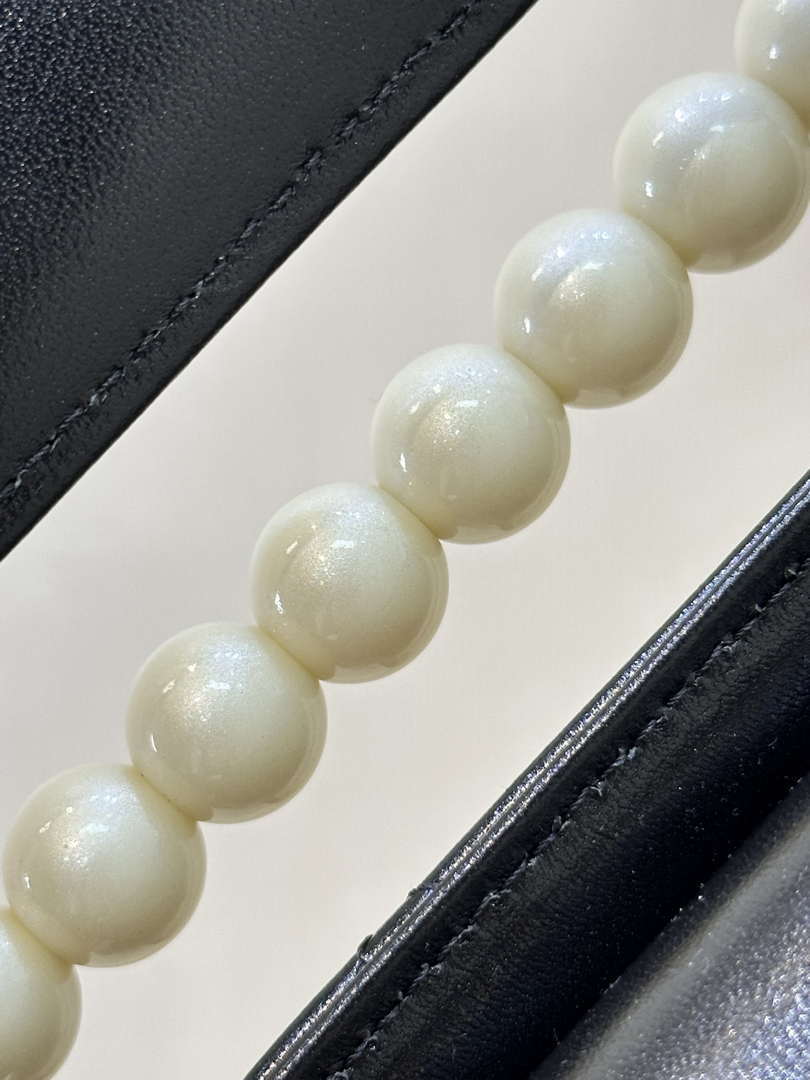 Chanel AS5390 25P Limited Edition Pearl Handle Flap Bag Black Lambskin - Default Title - View 5