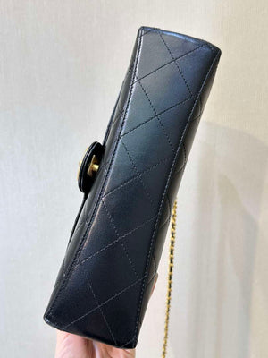 Chanel AS5390 25P Limited Edition Pearl Handle Flap Bag Black Lambskin - Default Title - View 14
