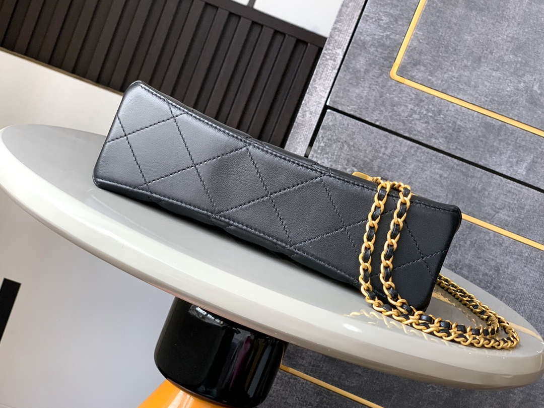 Chanel AS5413 25P Limited Edition Pearl Small Tote  Bag Black Lambskin - Default Title - View 5