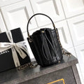 Chanel AS5486 Mini Bucket Bag Lambskin & Gold-Tone Metal Black