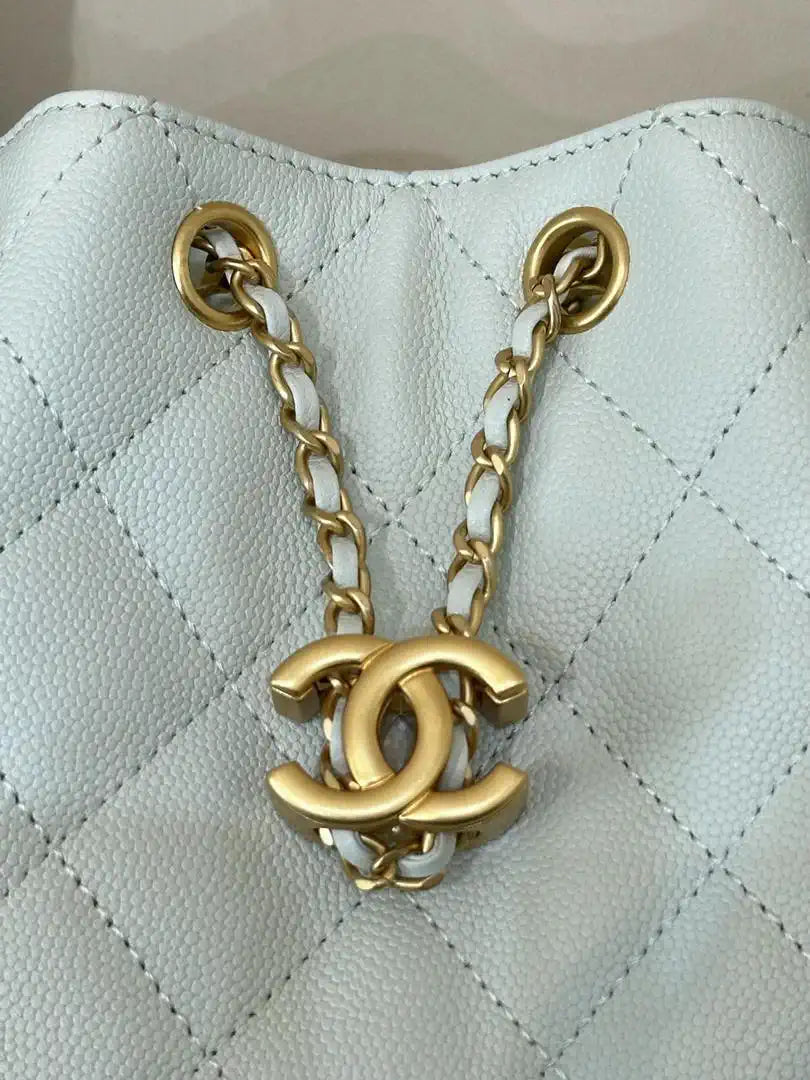 Chanel AS5631 Mini Hobo Calfskin & Gold-Tone Metal Mint Green