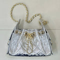 Chanel AS5631 Mini Hobo Metallic calfskin Silver - Default Title - View 1