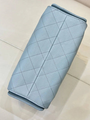 Chanel AS5631 Mini Hobo Calfskin & Gold-Tone Metal Sky Blue - Default Title - View 8