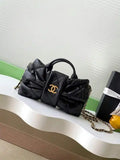 Chanel AS5849 Mini Bow Bag Lambskin & Gold-Tone Metal  Black