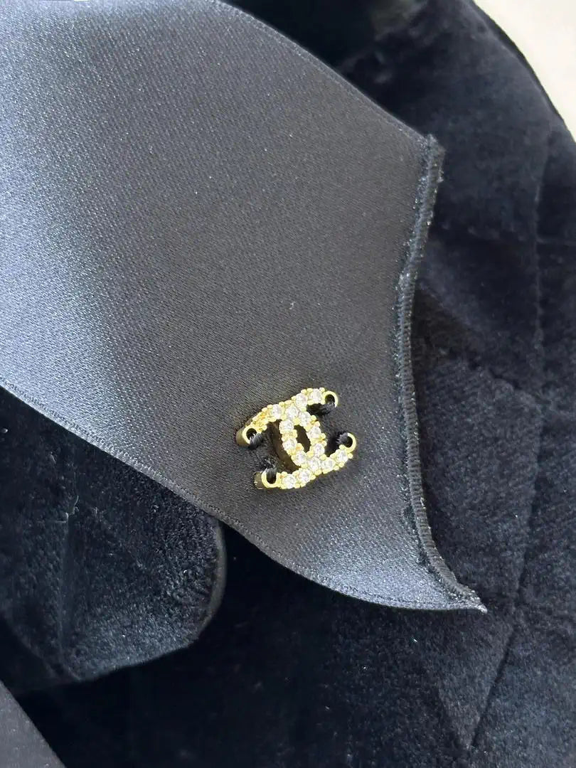 Chanel AS5875 Mini Flap Bag with Top Handle Tweed  Black