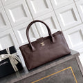 Chanel AS6055 Cerf Leather Exterior Small Tote Bags grayish brown - Default Title - View 1
