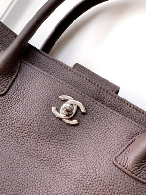Chanel AS6055 Cerf Leather Exterior Small Tote Bags grayish brown - Default Title - View 5