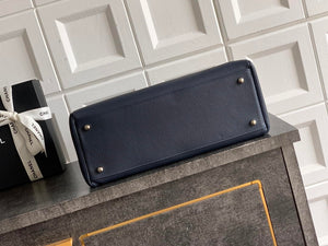 Chanel AS6055 Cerf Leather Exterior Small Tote Bags Navy Blue - Default Title - View 4
