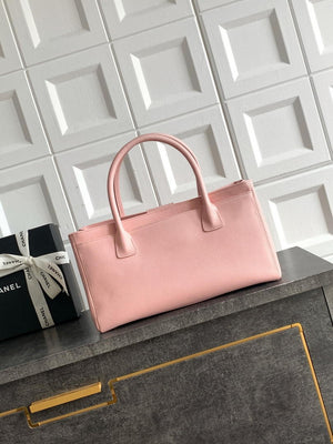 Chanel AS6055 Cerf Leather Exterior Small Tote Bags Bag Pink - Default Title - View 3