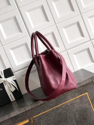 Chanel AS6056 Cerf Leather Exterior Medium Tote Bags Wine Red - Default Title - View 2