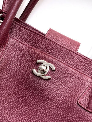Chanel AS6056 Cerf Leather Exterior Medium Tote Bags Wine Red - Default Title - View 5