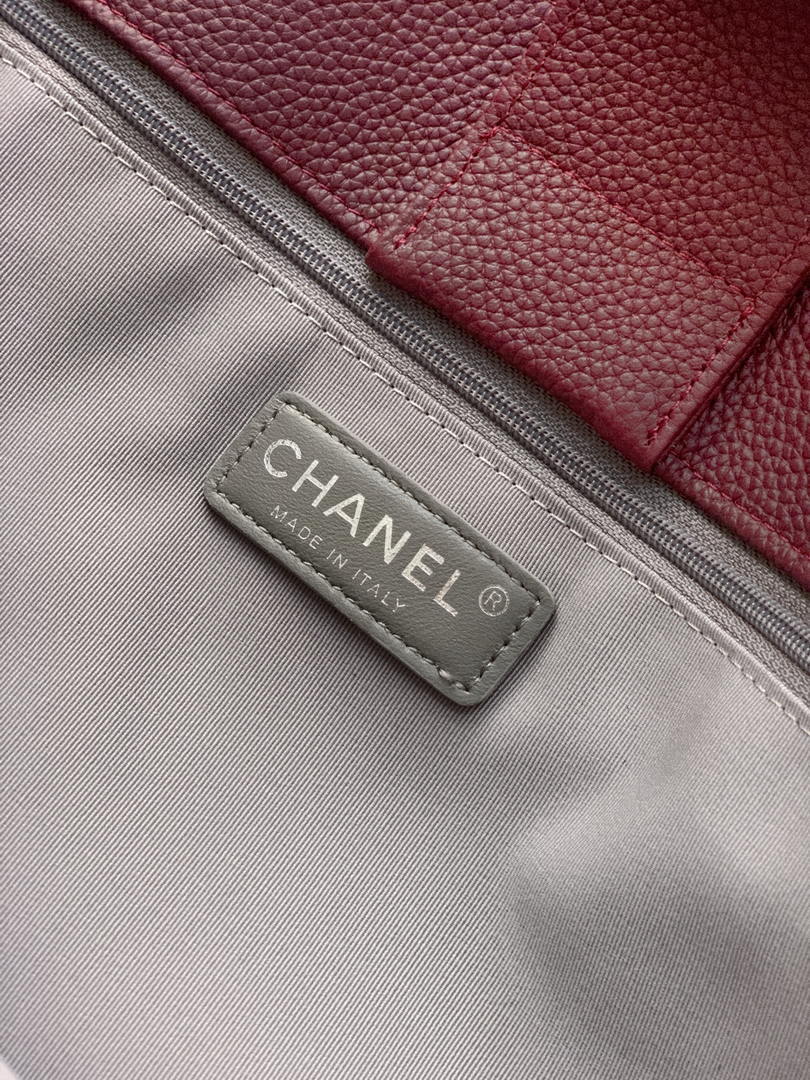 Chanel AS6056 Cerf Leather Exterior Medium Tote Bags Wine Red - Default Title - View 9