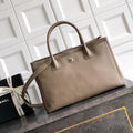 Chanel AS6056 Cerf Leather Exterior Medium Tote Bags Gray - Default Title - View 1