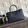 Chanel AS6056 Cerf Leather Exterior Medium Tote Bags Navy Blue - Default Title - View 1
