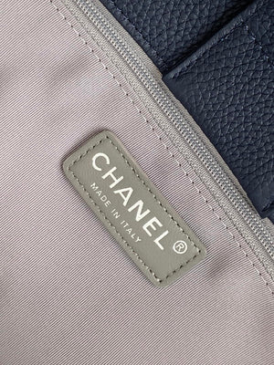 Chanel AS6056 Cerf Leather Exterior Medium Tote Bags Navy Blue - Default Title - View 9