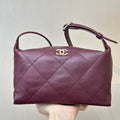 Chanel AS6138 Hobo Handbag Shiny Lambskin & Gold-Tone Metal Red - Default Title - View 1