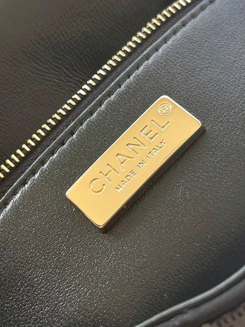 Chanel As6171 20CM Mini Flap Bag 25B Black Sequin