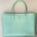 Chanel AS6239 Cerf Leather Exterior Large Tote Bags Crocodile pattern Green