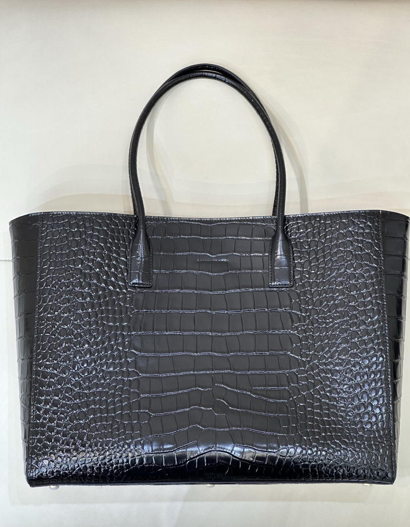 Chanel AS6239 Cerf Leather Exterior Large Tote Bags Crocodile pattern