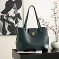 Chanel AS6242 Tote Grained Calfskin Green