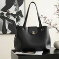 Chanel AS6242 Tote Grained Calfskin Black