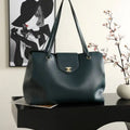 Chanel AS6245 Tote Grained Calfskin Green