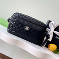 Chanel AS6326 Vintage Camera Case Bag Lambskin Black with Patent CC - Default Title - View 1