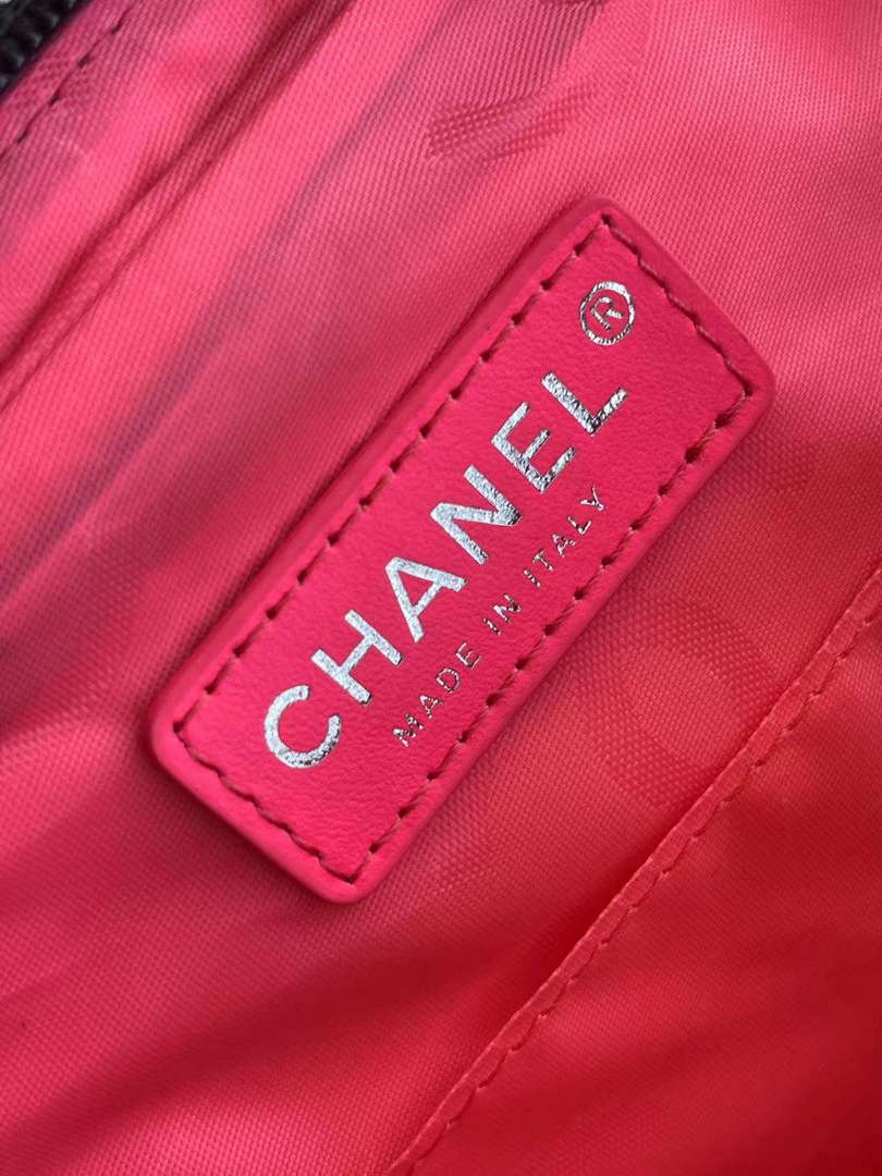 Chanel AS6326 Vintage Camera Case Bag Lambskin Black with Patent CC