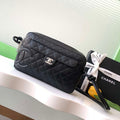 Chanel AS6326 Vintage Camera Case Bag Lambskin Black With black CC - Default Title - View 1