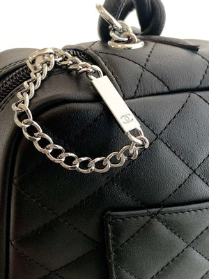 Chanel AS6326 Vintage Camera Case Bag Lambskin Black With black CC - Default Title - View 7