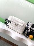 Chanel AS6326 Vintage Camera Case Bag Lambskin White