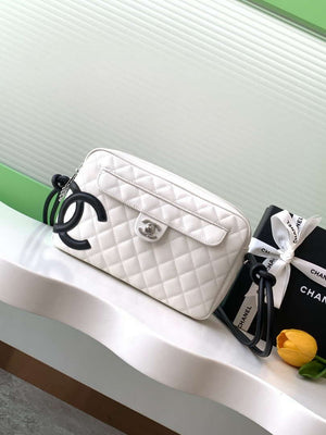 Chanel AS6326 Vintage Camera Case Bag Lambskin White - Default Title - View 1