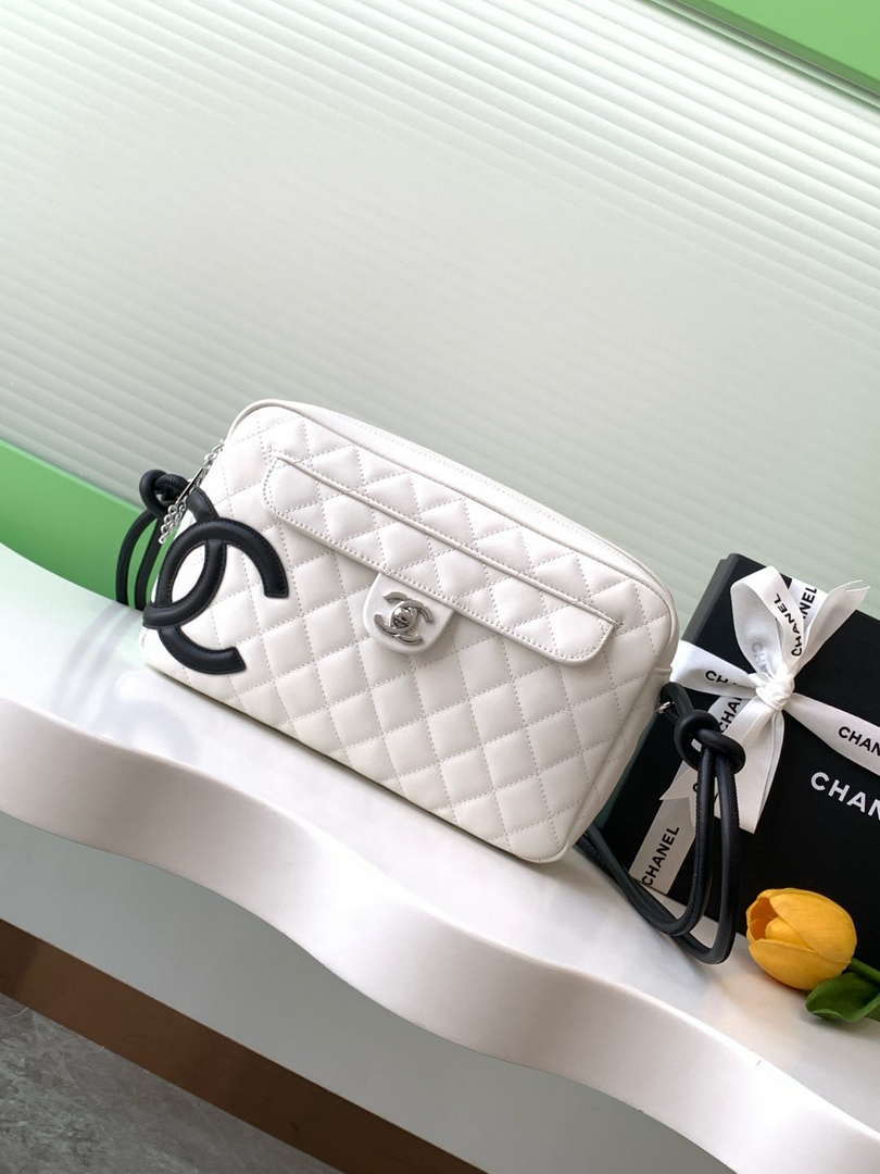 Chanel AS6326 Vintage Camera Case Bag Lambskin White - Default Title - View 1