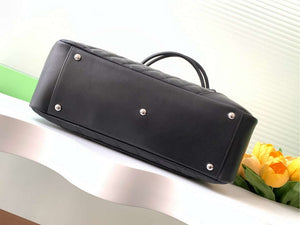 Chanel AS6338 Airport Bag 25P Shopping Bag Black with White CC - Default Title - View 4